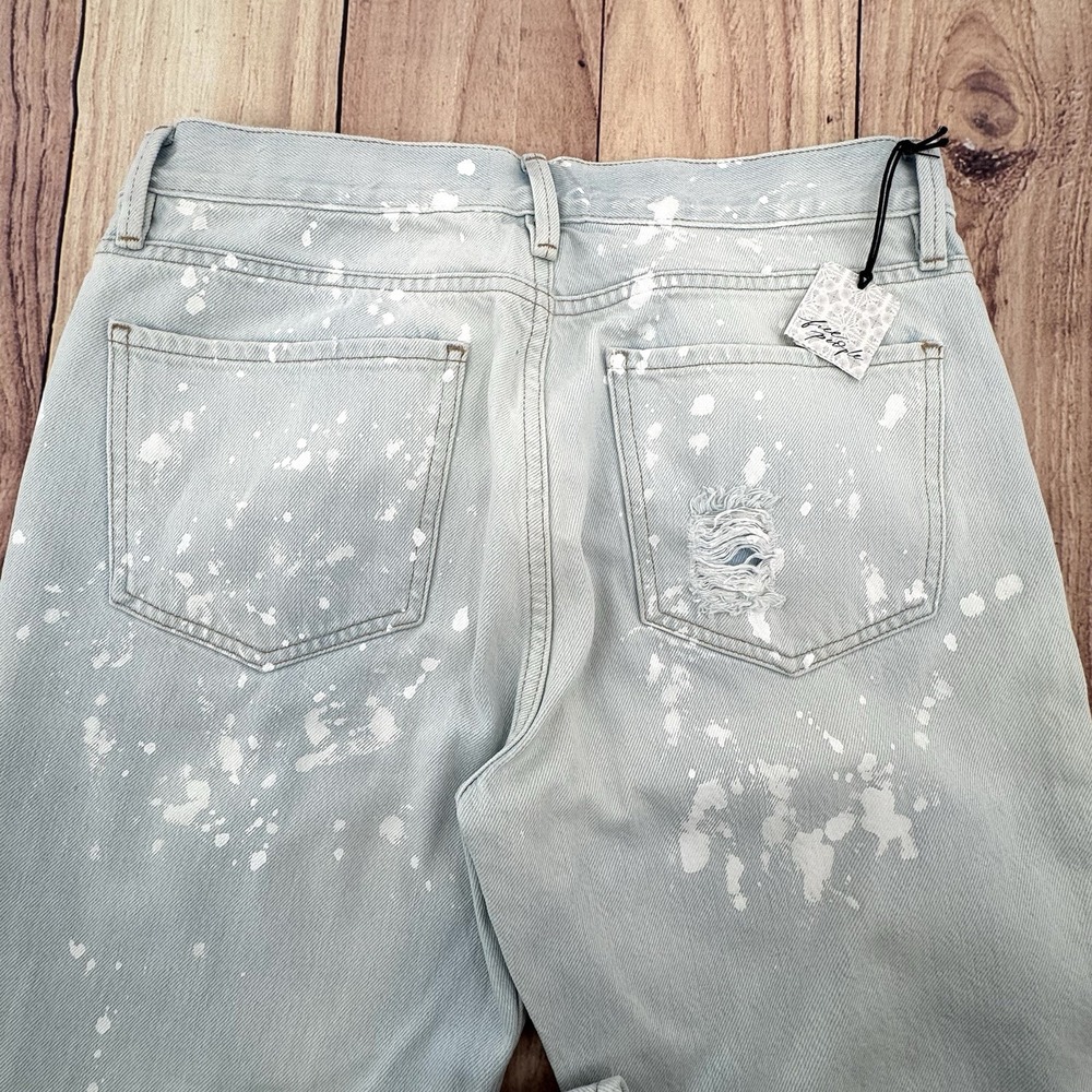 Frame Le Piper Jeans Caribbean Spray Straight Leg Women 34 NWT from Free People‎ - Picture 6 of 12
